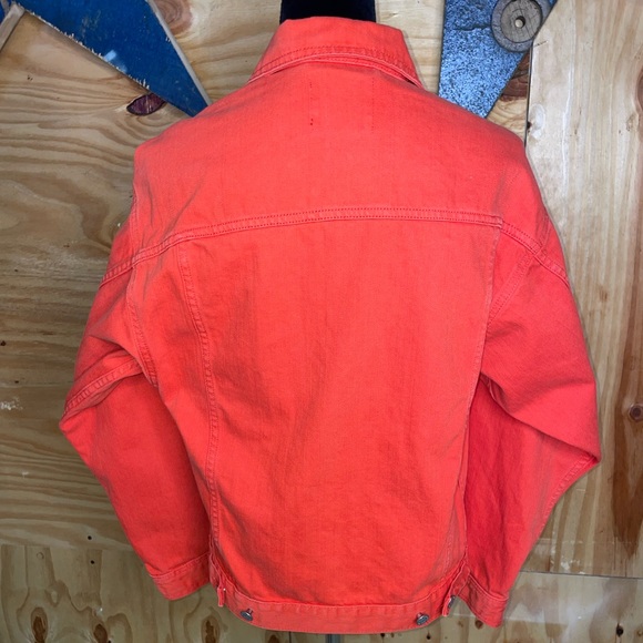 BDG Urban Outfitters Small Orange Denim Jacket. - Picture 2 of 7